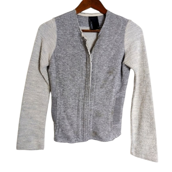 Anthropologie Jackets & Blazers - Anthropologie Dolan Gray Zip Knit Fitted Sweater Jacket